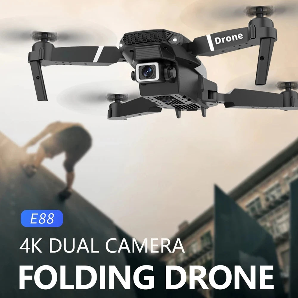 Professional Drone E88 4K Wide-Angle HD