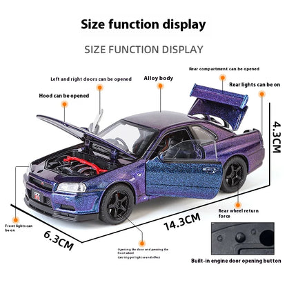 Nissan GTR R34 Skyline Model Car