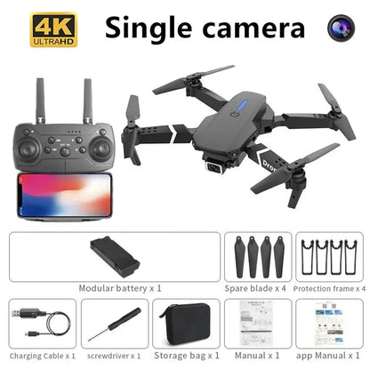 Professional Drone E88 4K Wide-Angle HD