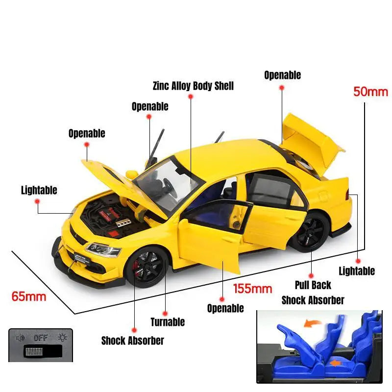 JDM Mitsubishi Lancer Evolution Model Car